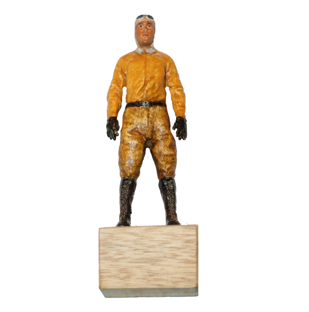 Hand painted statuette Tazio Nuvolari